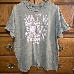 MTV Gray Short Sleeve Tee